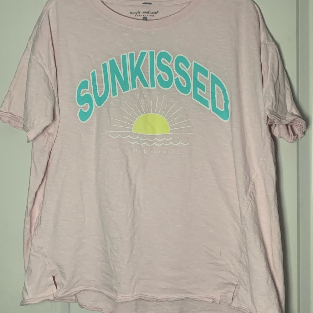 Simply Southern Light Pink Tee
